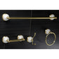 Kingston Brass Victorian 4-Piece Bathroom Hardware Polished Brass