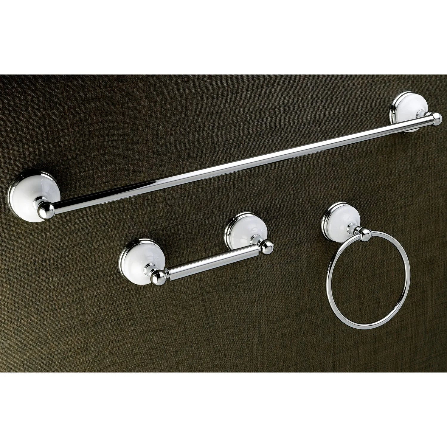 Kingston Brass Victorian 3-Piece Bathroom Hardware Polished Chrome