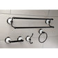 Kingston Brass Victorian 4-Pieces Dual Towel Bar Bathroom Hardware Set Oil Rubbed Bronze