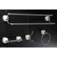 Kingston Brass Victorian 4-Pieces Dual Towel Bar Bathroom Hardware Set Brushed Nickel