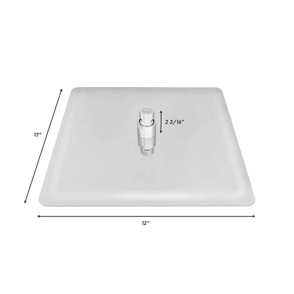 ZLINE 8 in. Bliss Shower Head in Chrome (BLS-H8-CH) dimensional diagram.