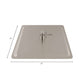 ZLINE 12 in. Oversized Bliss Shower Head in Brushed Nickel (BLS-H12-BN) dimensional diagram.