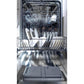 BREDA dishwasher loaded with dishes