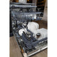 BREDA dishwasher with 3 racks loaded with dishes