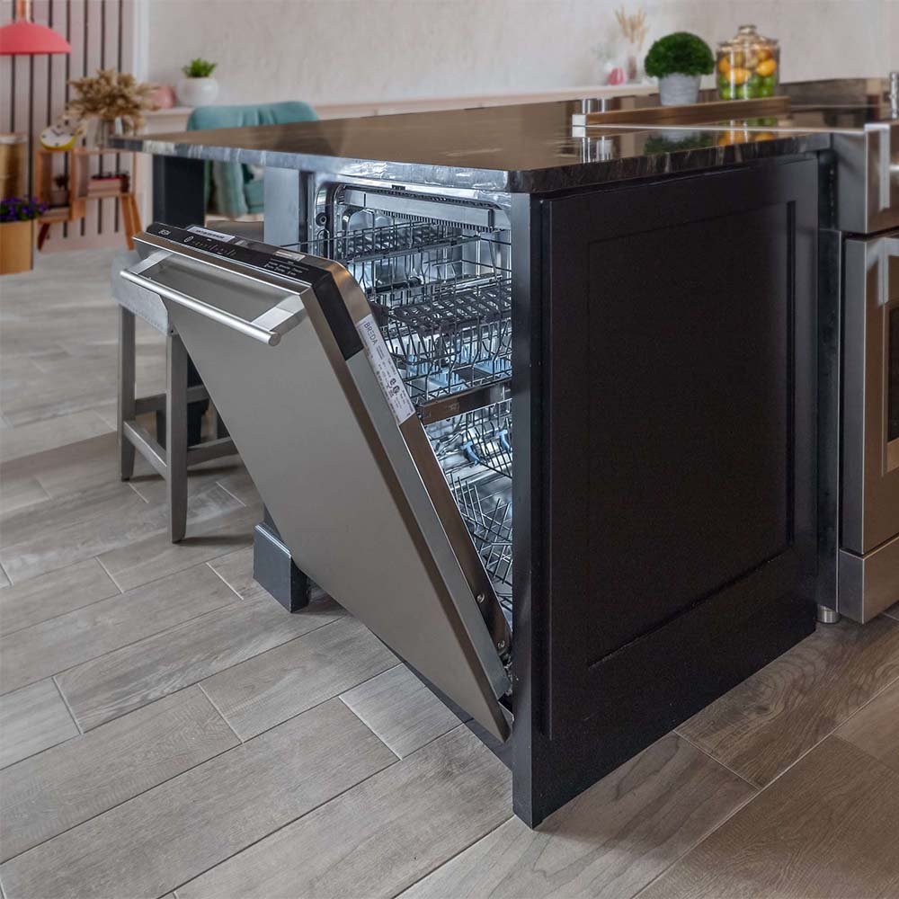 BREDA 24 inch Panel Ready Dishwasher in a kitchen.