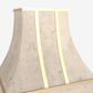 Hoodsly Curved Wall Mount Wooden Range Hood with Brass Strapping and Size and Color Options