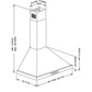 Broan-NuTone Elite EWP1 Series Chimney Range Hood With Size Options (EWP1)