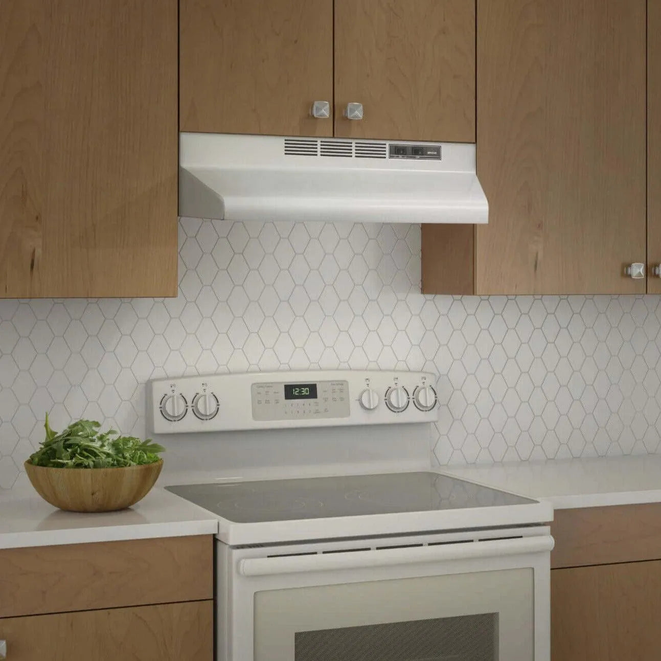 Broan F40000 Series 30 In. Two-Speed 4-Way Convertible Under Cabinet Range Hood with Color Options (F4030)