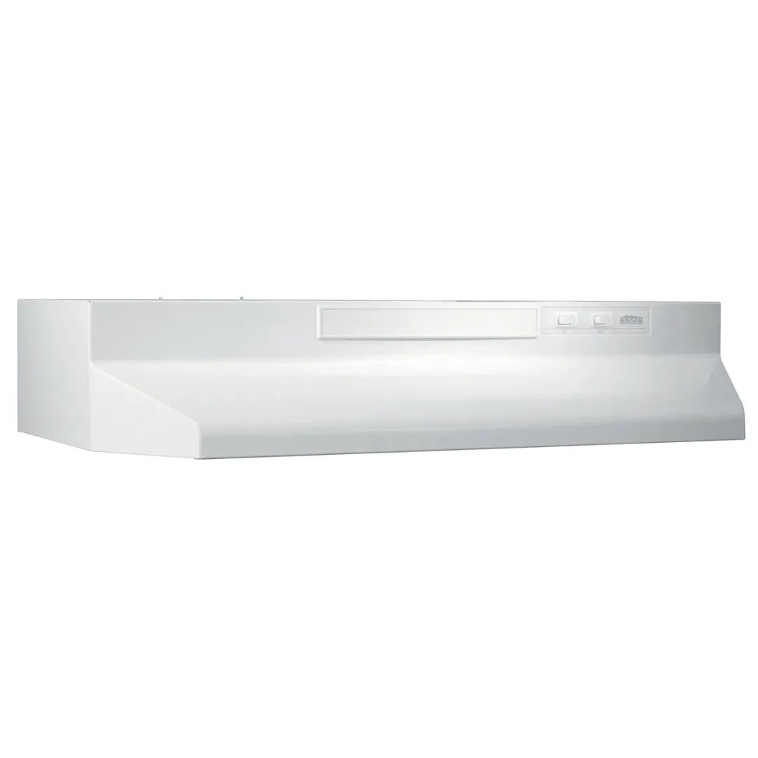 Broan F40000 Series 30 In. Two-Speed 4-Way Convertible Under Cabinet Range Hood with Color Options (F4030)