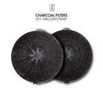 ZLINE Charcoal Replacement Filters for Models 587, 597, and 9597 (Set of 2) (CF1-587/597/9597) main image.