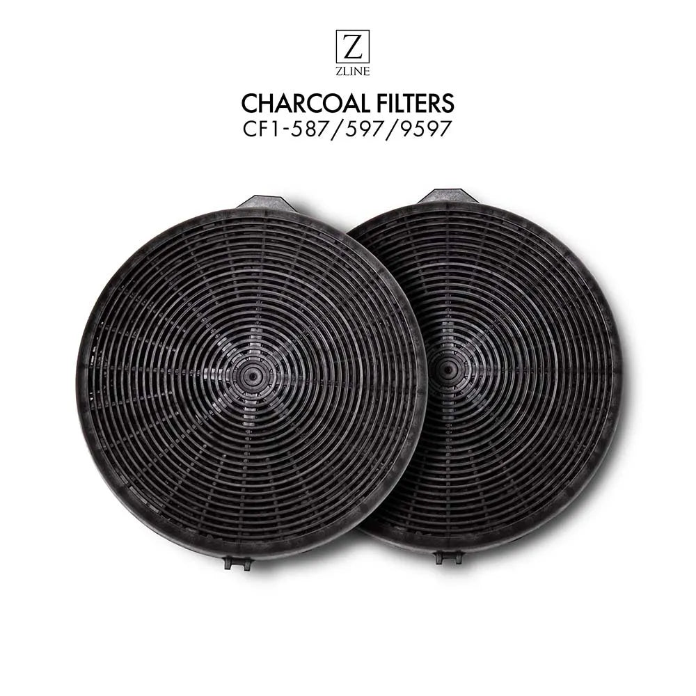 ZLINE Charcoal Replacement Filters for Models 587, 597, and 9597 (Set of 2) (CF1-587/597/9597) main image.