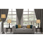 Cal Lighting Rustic Lamp Set with 1 Floor Lamp and 2 Table Lamps