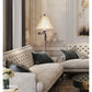 Cal Lighting 3-Way Swing Arm Floor Lamp in Antique Rust