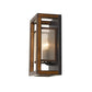 Cal Lighting 2-Light Rubber Wood Wall Sconce with Organza Shade