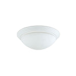Cal Lighting Glass Dome Ceiling Lamp in White (Set of Two)