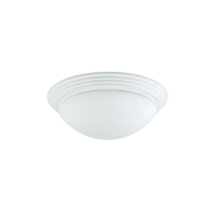 Cal Lighting Glass Dome Ceiling Lamp in White (Set of Two)