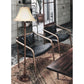 Cal Lighting 2-Light Floor Lamp in Antique Rust
