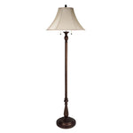 Cal Lighting 2-Light Floor Lamp in Antique Rust