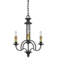 Cal Lighting Elberton 3-Light Iron Chandelier in English Bronze