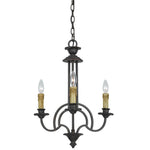 Cal Lighting Elberton 3-Light Iron Chandelier in English Bronze