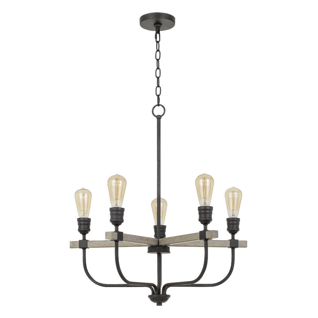 Cal Lighting Sion 5-Light Metal Rustic Chandelier