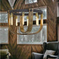 Cal Lighting Apulia 8-Light Metal and Distressed Wood Rustic Chandelier