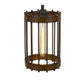 Cal Lighting Cantania Caged Cylinder Metal Pendant Light Fixture