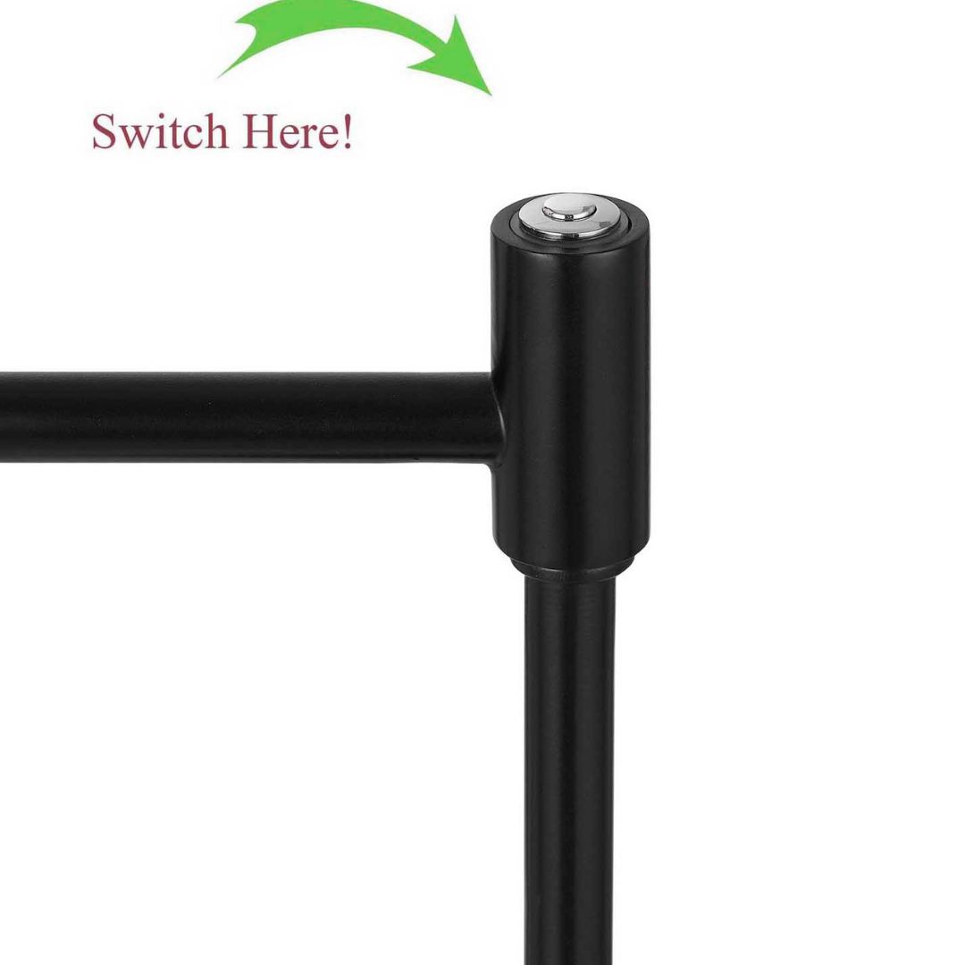 Cal Lighting Clemson Metal LED Pharmacy-Style Floor Lamp with Dimmer Switch in Dark Bronze