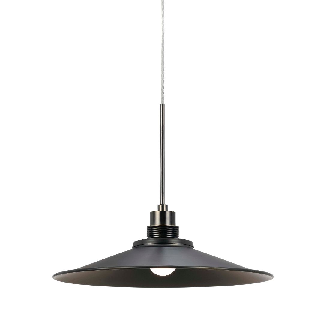 Cal Lighting Dimmable Metal and Glass Industrial-Style LED Pendant Light