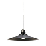 Cal Lighting Dimmable Metal and Glass Industrial-Style LED Pendant Light