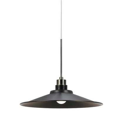 Cal Lighting Dimmable Metal and Glass Industrial-Style LED Pendant Light