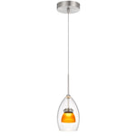 Cal Lighting Integrated Dimmable LED Double Glass Mini Pendant Light