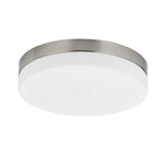 Cal Lighting LED Dimmable Half Dome Ceiling Light in Brushed Steel