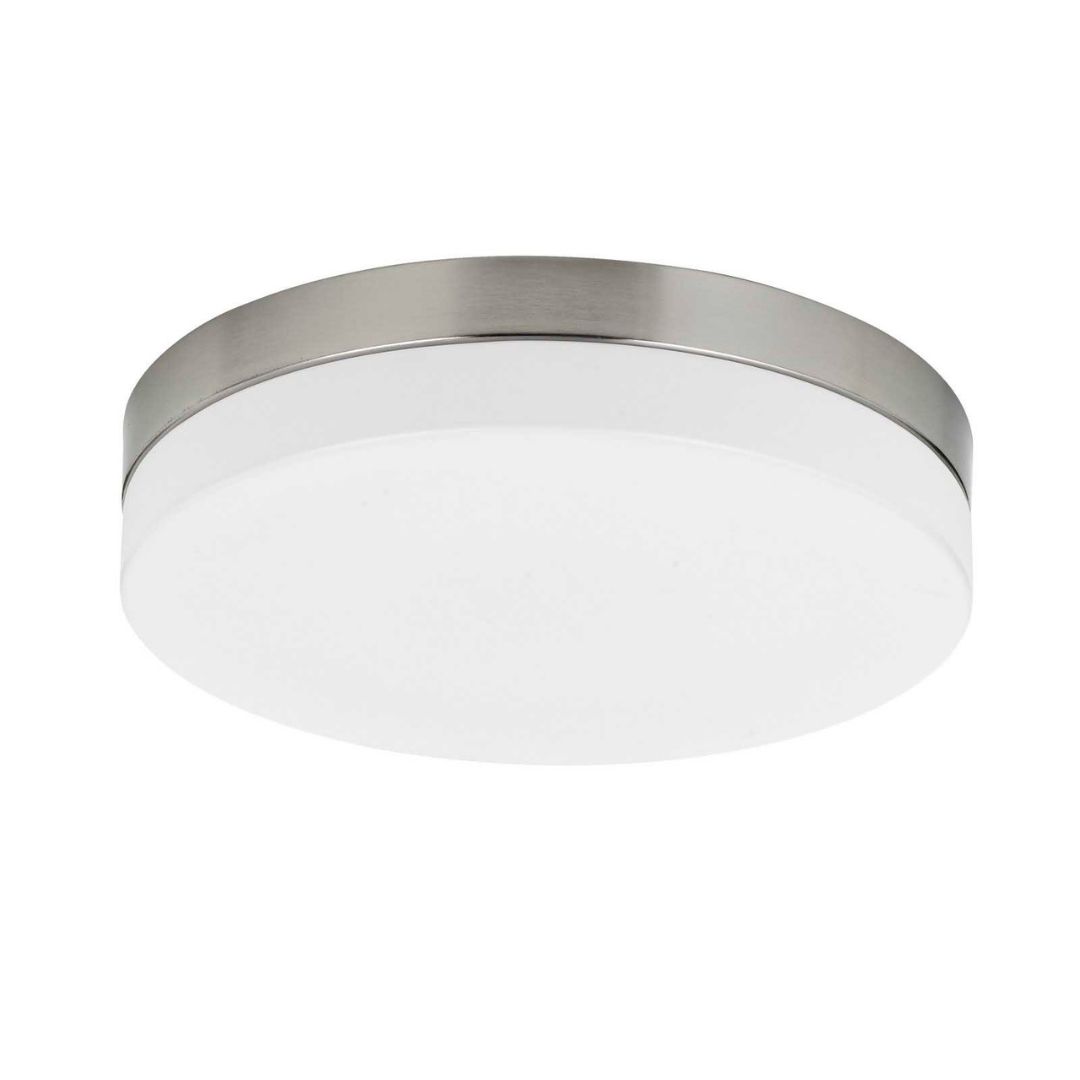 Cal Lighting LED Dimmable Half Dome Ceiling Light in Brushed Steel