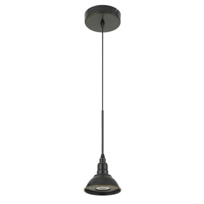 Cal Lighting Kampia LED Dimmable Metal Pendant Light in Dark Bronze