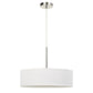Cal Lighting LED Dimmable Pendant Light with Diffuser and Hardback Fabric Shade