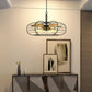 Cal Lighting Margo 6-Light Metal Chandelier with Fan Blade Accents in Dark Bronze