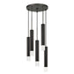 Cal Lighting Troy LED Dimmable 5-Light Pendant with Glass Diffuser
