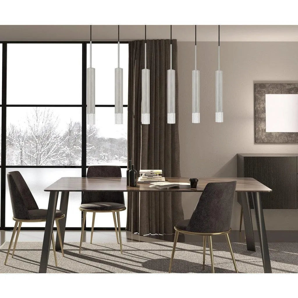 Cal Lighting Troy LED Dimmable 6-Light Pendant with Glass Diffuser
