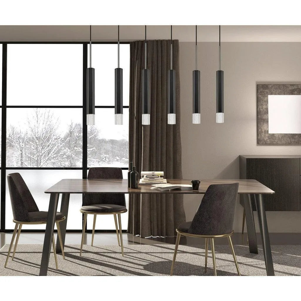 Cal Lighting Troy LED Dimmable 6-Light Pendant with Glass Diffuser