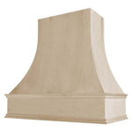 Hoodsly Unfinished Curved Wooden Wall Mount Range Hood (36 in. W x 36 in. H)