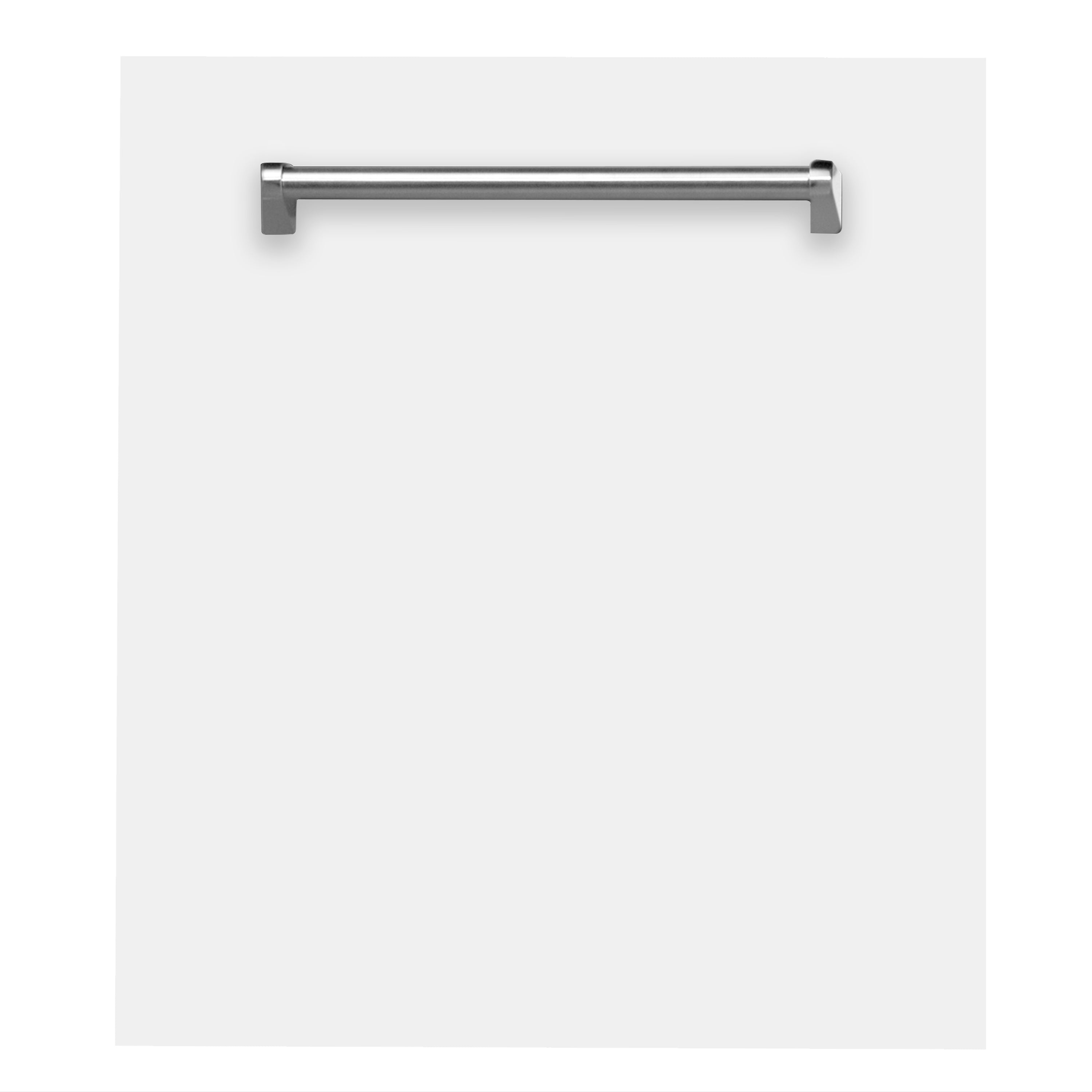 ZLINE 24 in. Top Control Dishwasher with Matte White Panel and Traditional Style Handle, 52dBa (DW-WM-24)