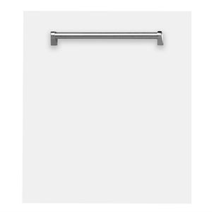 ZLINE 24 in. White Matte Top Control Built-In Dishwasher with Stainless Steel Tub and Traditional Style Handle, 52dBa (DW-WM-24) main image.