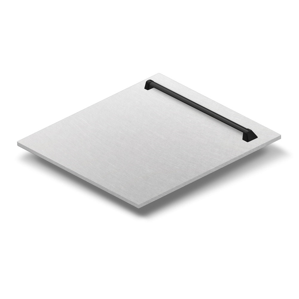 ZLINE Autograph Edition 24 in. Monument Dishwasher Panel with Color Options and Matte Black Handle (DPMTZ-24-MB) main image.