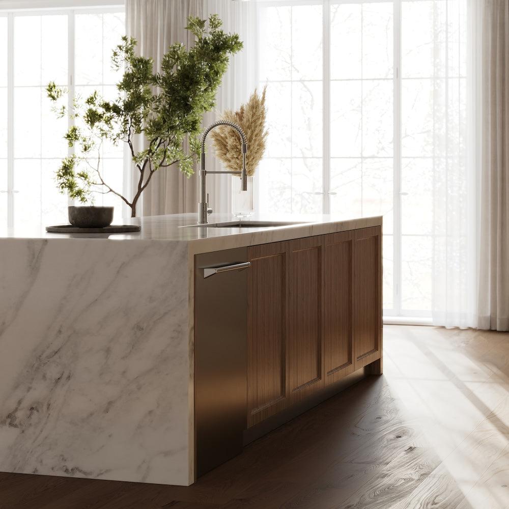 ZLINE Monument Dishwasher in a luxury kitchen