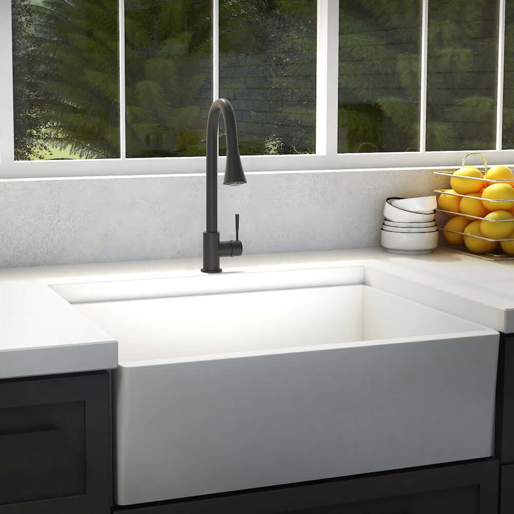 ZLINE Edison Kitchen Faucet in Matte Black (EDS-KF-MB)