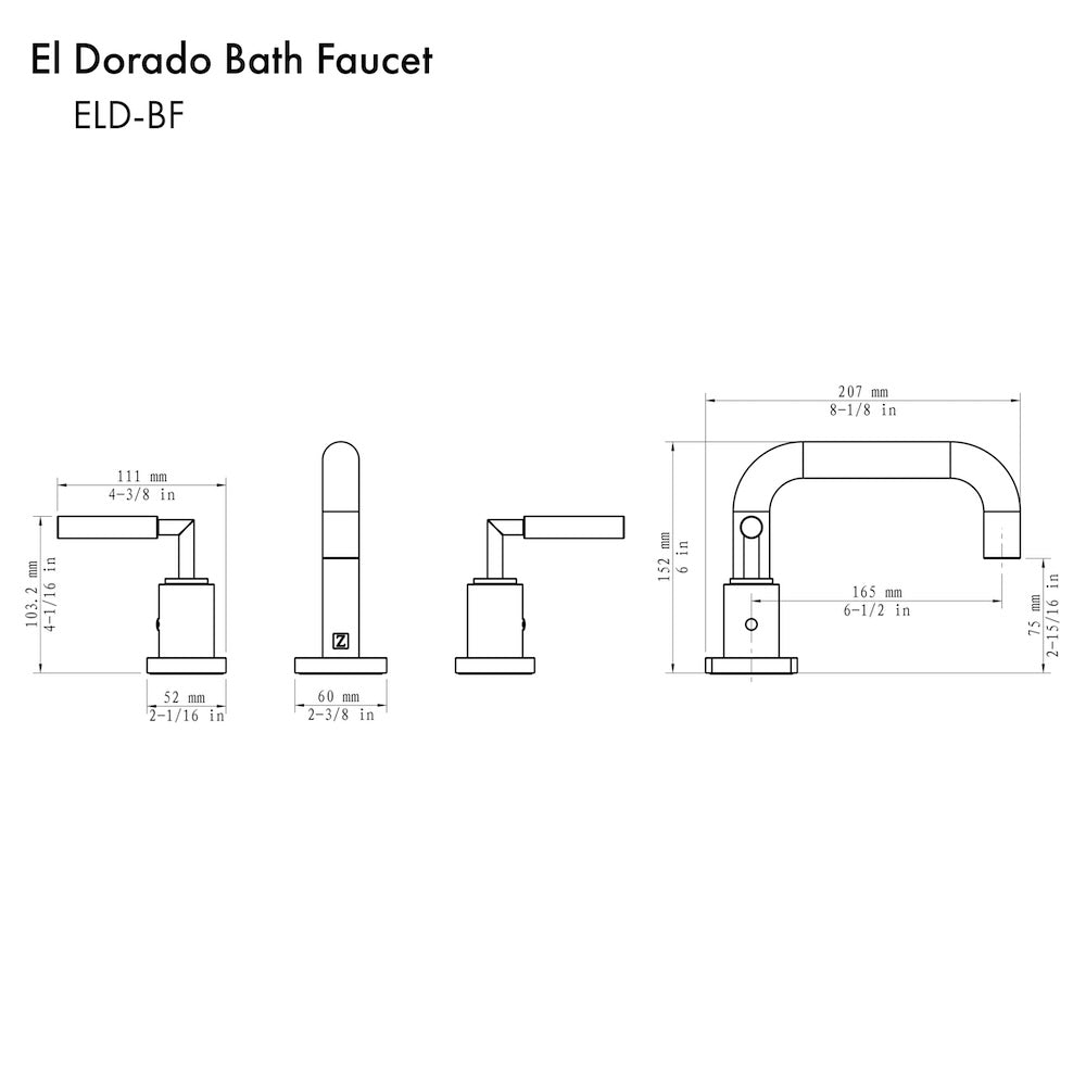 ZLINE El Dorado Bath Faucet (ELD-BF)