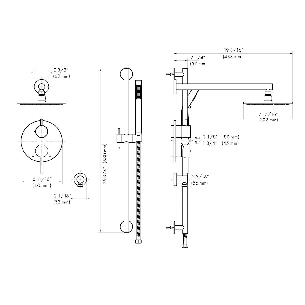 ZLINE El Dorado Shower System (ELD-SHS)