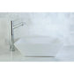 Kingston Brass 16 in. Artisan Ceramic Square Vessel Sink in White (EV4256) 
