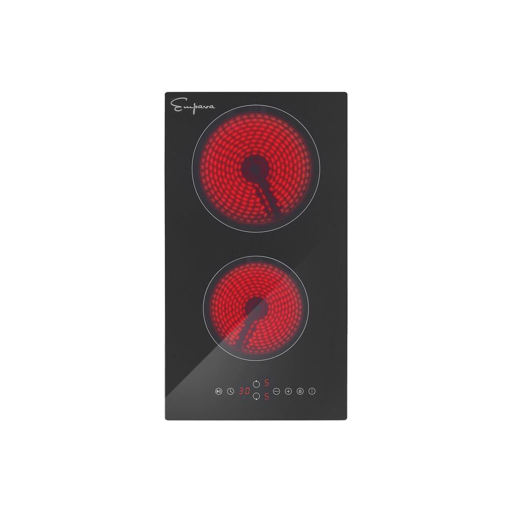 Empava 12 in. Electric Radiant Cooktop in Black (12REC10) 